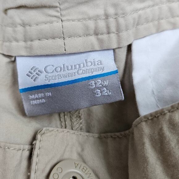 Mens Columbia Regular Fit Outdoor Utility Khaki Tan Pants 100% Cotton Size 32x32 - Picture 5 of 9